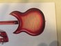 Jan 1994 Rickenbacker 381/12 , Fireglo: Body - Rear