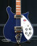 Rickenbacker 620/6 , Midnightblue: Body - Front