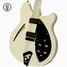 Rickenbacker 360/6 Tuxedo, White: Close up - Free2