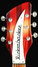 Rickenbacker 360/6 V64, Fireglo: Headstock