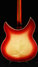 Jul 1999 Rickenbacker 360/6 V64, Fireglo: Body - Rear