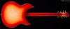 Rickenbacker 330/6 , Fireglo: Full Instrument - Rear
