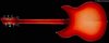 Rickenbacker 330/6 , Fireglo: Full Instrument - Rear