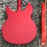 Oct 2015 Rickenbacker 330/6 , Ruby: Body - Rear
