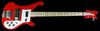 Rickenbacker 4003/4 S, Pillarbox Red: Neck - Front