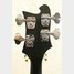 Rickenbacker 4003/4 , Matte Black: Headstock - Rear