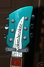 Sep 2003 Rickenbacker 620/6 , Turquoise: Headstock