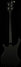 Rickenbacker 4003/5 S, Matte Black: Full Instrument - Rear