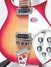 Rickenbacker 620/6 , Fireglo: Close up - Free