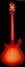 Rickenbacker 660/6 , Fireglo: Full Instrument - Rear
