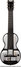 Rickenbacker B/6 LapSteel, Black: Full Instrument - Front