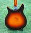 Rickenbacker 335/6 Capri, Two tone brown: Body - Rear