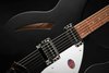 Rickenbacker 330/6 , Matte Black: Close up - Free