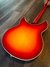 Rickenbacker 360/6 CB Checkered Binding, Fireglo: Full Instrument - Rear
