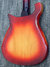 Jun 1966 Rickenbacker 450/6 Mod, Fireglo: Body - Rear