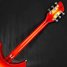 Rickenbacker 330/6 , Fireglo: Neck - Rear