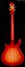 Rickenbacker 660/6 , Fireglo: Full Instrument - Rear
