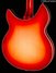 Sep 2020 Rickenbacker 360/12 C63, Fireglo: Body - Rear