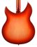 Aug 2020 Rickenbacker 330/6 , Fireglo: Body - Rear