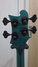Rickenbacker 4003/4 Mod, Turquoise: Headstock - Rear