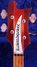 Rickenbacker 1999/4 RoMo, Fireglo: Headstock