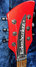 Rickenbacker 370/6 BH BT, Red: Headstock