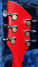 Rickenbacker 370/6 BH BT, Red: Headstock - Rear
