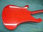 Jul 1976 Rickenbacker 4001/4 Mod, Ruby: Body - Rear