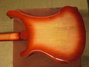 May 2003 Rickenbacker 4003/4 , Fireglo: Body - Rear
