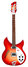 Rickenbacker 330/6 , Fireglo: Full Instrument - Front