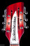Rickenbacker 360/12 CW, Fireglo: Headstock
