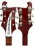 Rickenbacker 480/6 Mod, Burgundy: Headstock