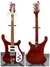 Rickenbacker 480/6 Mod, Burgundy: Full Instrument - Front