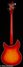 Rickenbacker 4005/4 XC 90th Anniversary, Amber Fireglo: Full Instrument - Rear