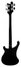 Rickenbacker 4003/4 , Jetglo: Full Instrument - Rear