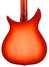 Feb 2021 Rickenbacker 350/6 V63, Fireglo: Body - Rear