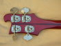 Rickenbacker 4001/4 , Burgundy: Headstock - Rear