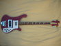 Rickenbacker 4001/4 , Burgundy: Full Instrument - Front