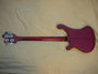 Rickenbacker 4001/4 , Burgundy: Full Instrument - Rear