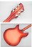 Nov 1994 Rickenbacker 330/6 , Fireglo: Body - Rear