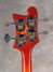 Rickenbacker 4000/4 Refin, Fireglo: Headstock - Rear