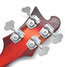 Rickenbacker 4001/4 V63, Fireglo: Headstock - Rear