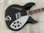 Rickenbacker 360/6 CB Checkered Binding, Jetglo: Body - Front