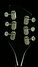Rickenbacker 325/6 V63, Jetglo: Headstock - Rear
