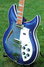 Rickenbacker 381/6 V69, Blueburst: Close up - Free2