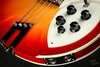 Rickenbacker 4005/4 XC 90th Anniversary, Amber Fireglo: Close up - Free