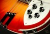 Rickenbacker 4005/4 XC 90th Anniversary, Amber Fireglo: Close up - Free