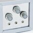 Rickenbacker Ek-O-Tone reverb/amp , Silver: Body - Front