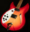 Rickenbacker 330/6 , Fireglo: Body - Front