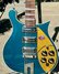 Rickenbacker 670/12 RIC Boutique One-Off, Teal: Close up - Free